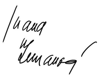 Podpis Ivany Zemanové